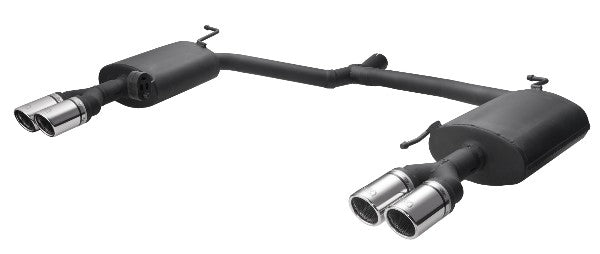 Audi A4 Rear Muffler 4 Duplex tips, round, ¨70