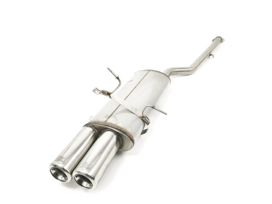 BMW E36 4 cyl. Rear Muffler 2 tips, round 80mm (SS)