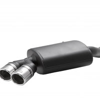 BMW E82 diesel Rear Muffler 2 tips, round 70mm