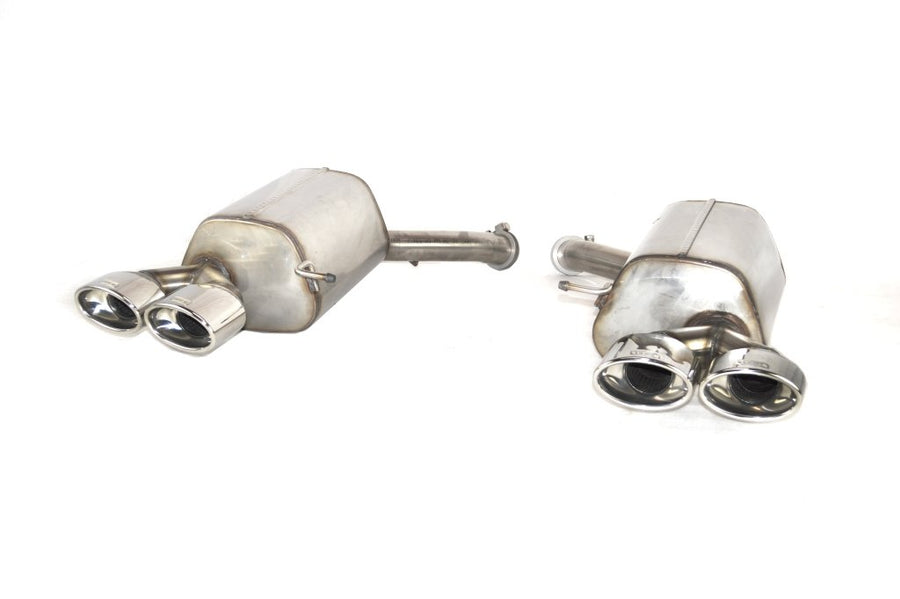 BMW E63 Rear Muffler 4 Duplex tips, oval 120x80