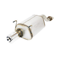 Honda Civic VI Hatchback Rear Muffler 1 Tip, Round 100mm (SS)