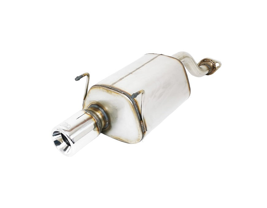 Honda Civic VI Hatchback Rear Muffler 1 Tip, Round 100mm (SS)