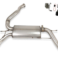 Renault Clio RS Rear Muffler Valved with electronics 2 Duplex Tips