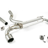 Toyota Yaris GR Rear Muffler Valved with electronics, SS Tips