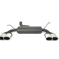 Jeep Wrangler Rear Muffler 4 Duplex Tips, Oval 220x80