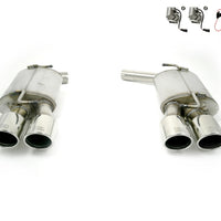 Dodge Challenger Rear Muffler 4 Duplex Tips, Round 90mm