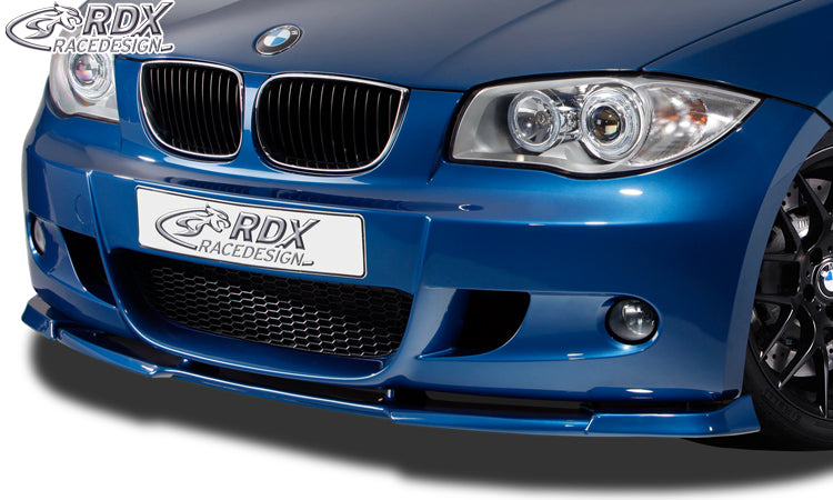 BMW 1-series E81 / E87 (M-package/M-Technic Frontbumper) Front Lip Splitter UNPAINTED