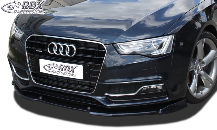 AUDI A5 2011+ / S5 (Coupe + convertible + Sportback, S-Line- and S5-Frontbumper) Front Lip Splitter