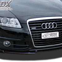 AUDI A6 4F 2008-2011 (S-Line Frontbumper) Front Lip Splitter UNPAINTED