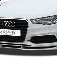 AUDI A6 C7 (S-Line- and S6-Frontbumper) Front Lip Splitter UNPAINTED