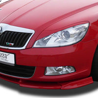 SKODA Octavia 2 Facelift Typ 1Z 2008+ (not RS) Front Lip Splitter UNPAINTED