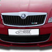 SKODA Octavia 2 Facelift Typ 1Z 2008+ (not RS) Front Lip Splitter UNPAINTED