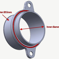 Porsche 997.1 TT/GT2 2007-09 Adapter 50mm compressor housing