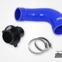 VAG 1.8/2.0 TSI (MQB) Turbo Muffler Delete, OEM/DO88 Pressure pipes, Black hose