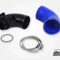 VAG 1.8/2.0 TSI (MQB) Turbo inletpipe, Black/Blue hose, OEM Turbo, OEM/DO88 Airbox