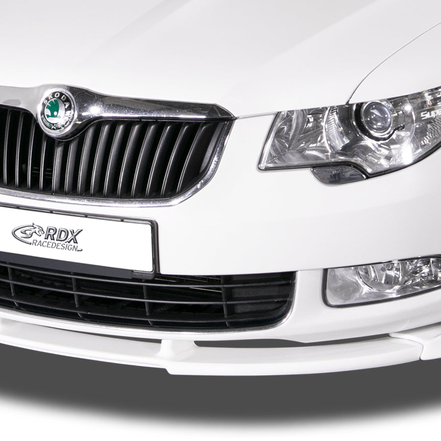 SKODA Superb 2 (3T) 2008-2013 Front Lip Splitter UNPAINTED