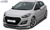 HYUNDAI i30 GD 2012+ Front Lip Splitter UNPAINTED