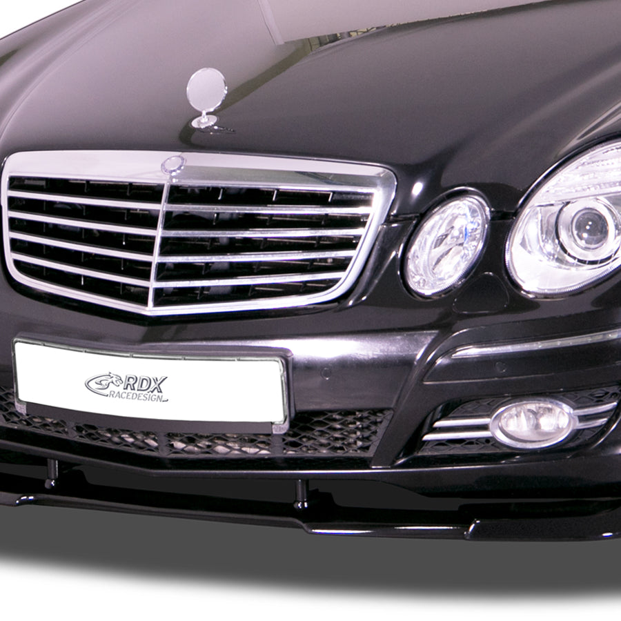 MERCEDES E-class W211 2006+ Front Lip Splitter UNPAINTED