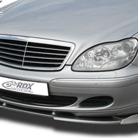 MERCEDES S-class W220 2002+ Front Lip Splitter UNPAINTED