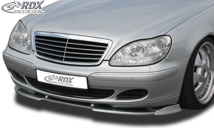 MERCEDES S-class W220 2002+ Front Lip Splitter UNPAINTED