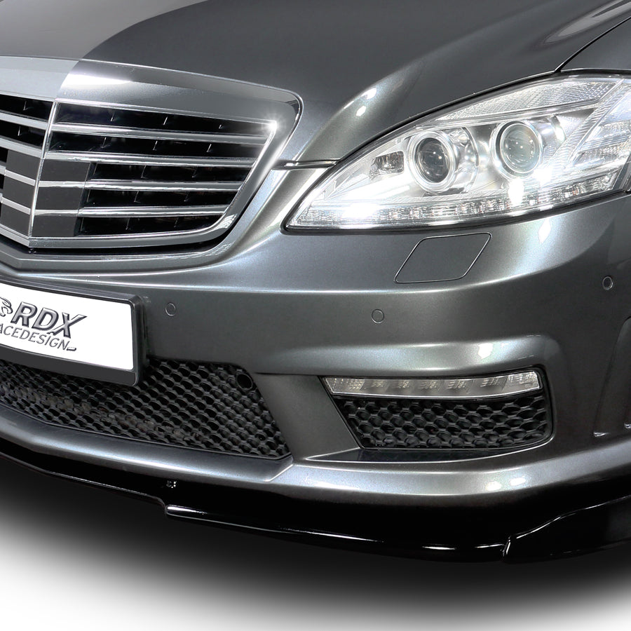 MERCEDES S-class W221 AMG 2009+ Front Lip Splitter UNPAINTED