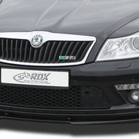 SKODA Octavia 2 RS Facelift Typ 1Z 2008+ Front Lip Splitter UNPAINTED