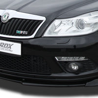 SKODA Octavia 2 RS Facelift Typ 1Z 2008+ Front Lip Splitter UNPAINTED