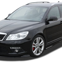 SKODA Octavia 2 RS Facelift Typ 1Z 2008+ Front Lip Splitter UNPAINTED