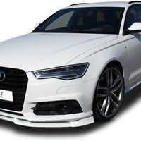 AUDI A6 C7 (S-Line- and S6-Frontbumper) Front Lip Splitter UNPAINTED