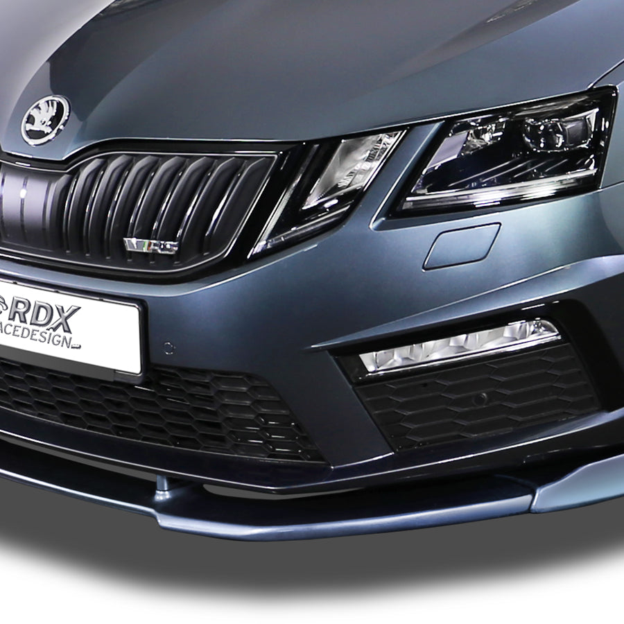 SKODA Octavia 3 (5E) RS Facelift 2017+ Front Lip Splitter UNPAINTED