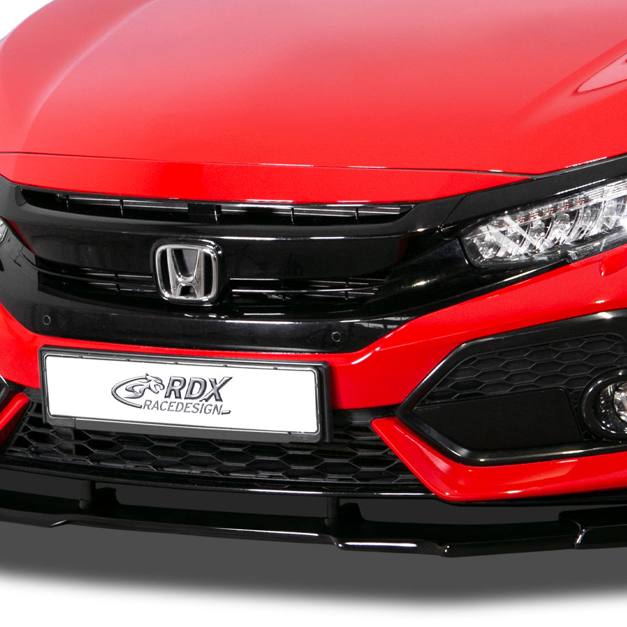 HONDA Civic 2017+ Front Lip Splitter UNPAINTED