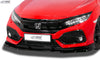 HONDA Civic 2017+ Front Lip Splitter UNPAINTED