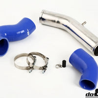 Volvo S60R V70R 04-07 Lower Intercooler pipe, Black/Blue