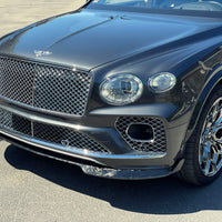 BENTLEY BENTAYGA 21- Forged Carbon fiber front bumper splitter