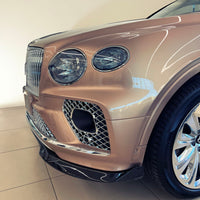 BENTLEY BENTAYGA 21- Speed S Carbon fiber front bumper splitter