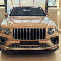 BENTLEY BENTAYGA 21- Speed S Carbon fiber front bumper splitter