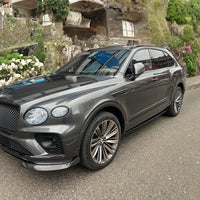 BENTLEY BENTAYGA 21- Speed S Carbon fiber front bumper splitter