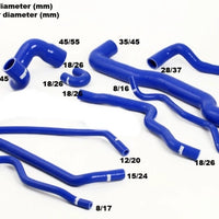 SAAB 9-3 Turbo T7 99-03 Coolant hoses Black/Blue