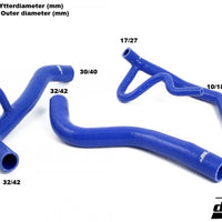 Volvo 940 Turbo 92-98 Coolant hoses Black/Blue