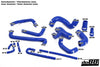 BMW M3 E30 Coolant hoses Blue/Black