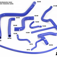 SAAB 900 Turbo T8 1981-1989 Coolant hoses Black/Blue