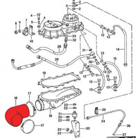 Porsche 930 Turbo Inlet hoses for turbo