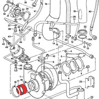 Porsche 930 Turbo Inlet hoses for turbo