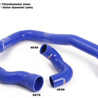 Volvo S60/V60/V70 2.0T/T5 2010-2013 Pressure hoses Blue/Black