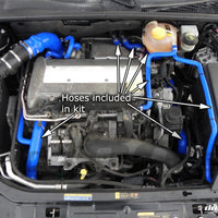 SAAB 9-3 2.0T 2003- Coolant hoses Blue/Black