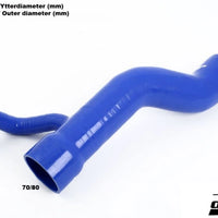 Audi S4/S6/A6 C4 AAN IC to throttle hose Blue/Black