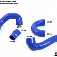 SAAB 9-3 2.0T 2003- Pressure hoses Blue