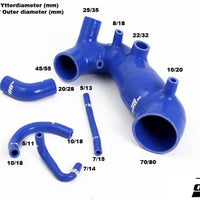 Audi A4 1,8T 01-04 Inlet hose Blue/Black