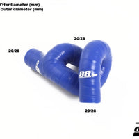 Audi S3 TT 1.8T Crankcase vent hoses Blue/Black