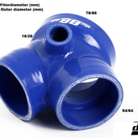 Audi S4/A6 2.7 Bi Turbo Throttle body hose Blue/black